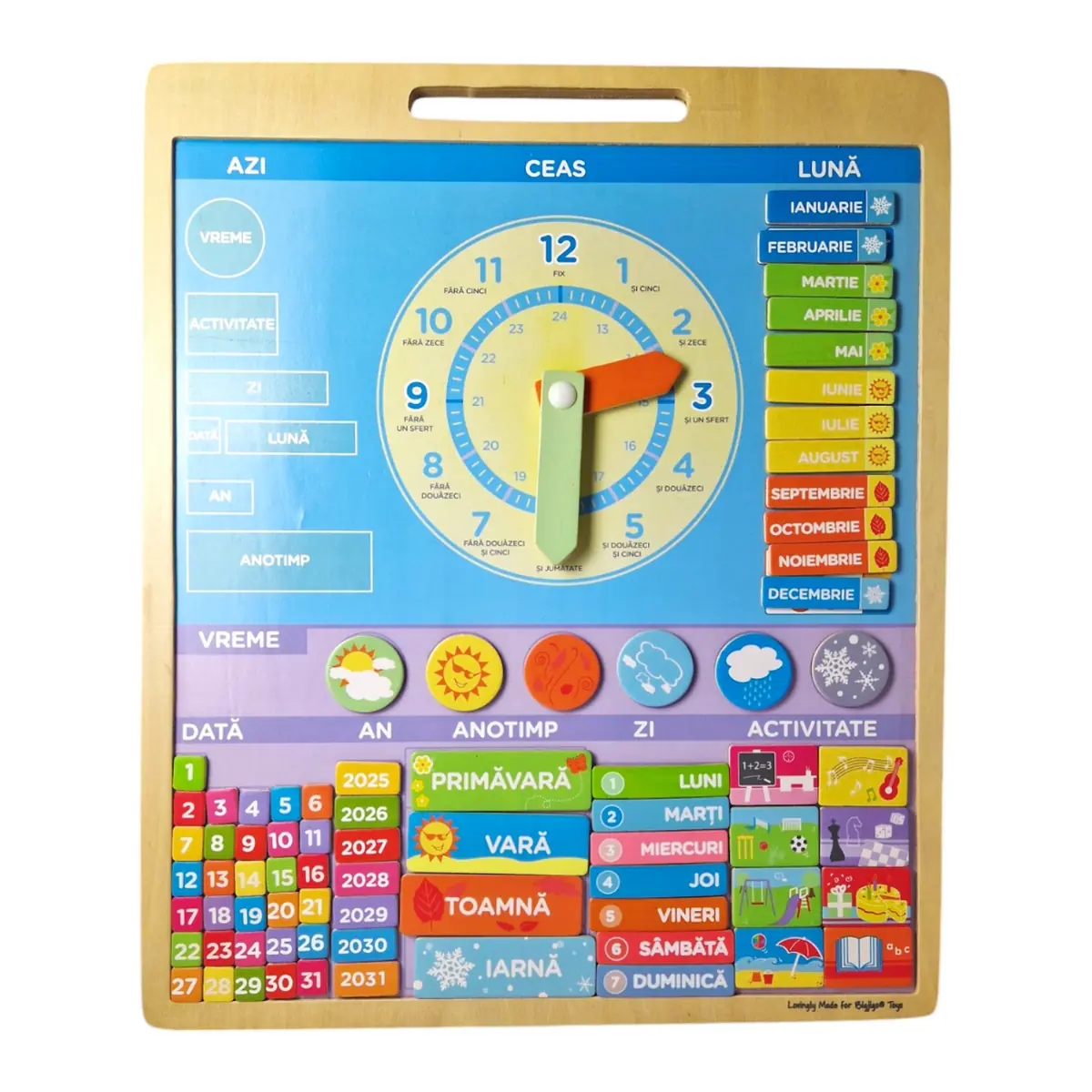 Calendar magnetic vremea limba romana BIGJIGS Toys [8]
