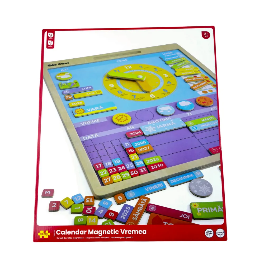 Calendar magnetic vremea limba romana BIGJIGS Toys [4]