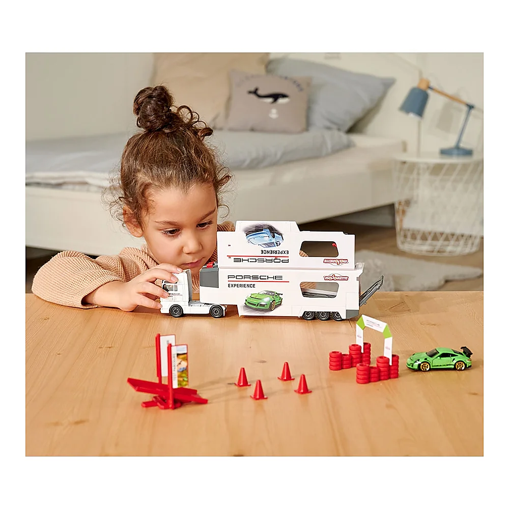 Camion Majorette MAN Tgx Porsche Experience cu 2 masinute [5]