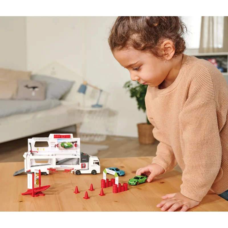 Camion Majorette MAN Tgx Porsche Experience cu 2 masinute [7]