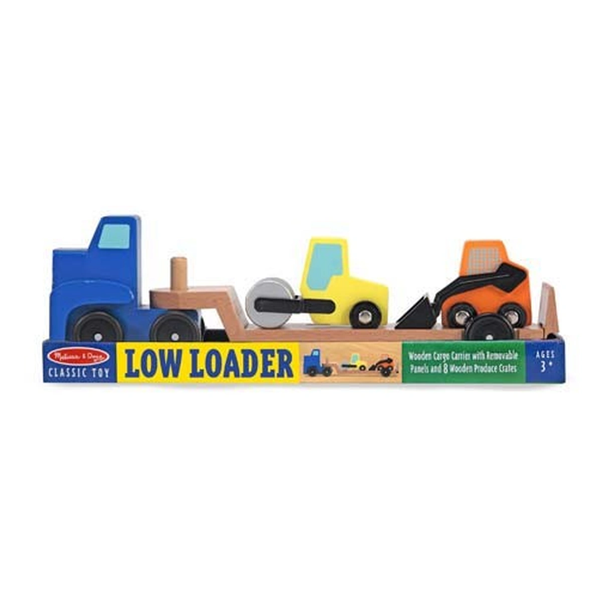 Camion transportor cu platforma cu utilaje de constructii Melissa and Doug [2]