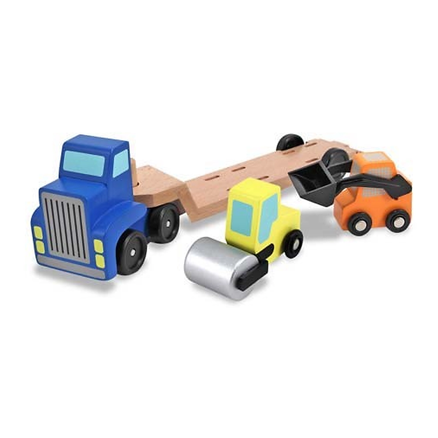 Camion transportor cu platforma cu utilaje de constructii Melissa and Doug [1]