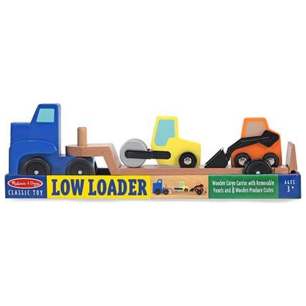Camion transportor cu platforma cu utilaje de constructii Melissa and Doug 3 ani [2]