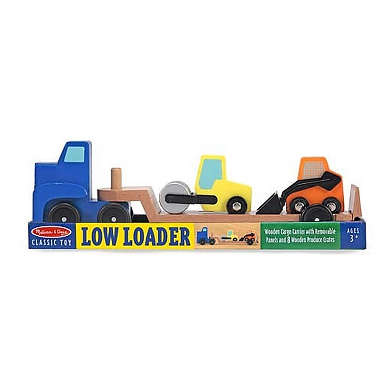 Camion transportor cu platforma cu utilaje de constructii Melissa and Doug [2]