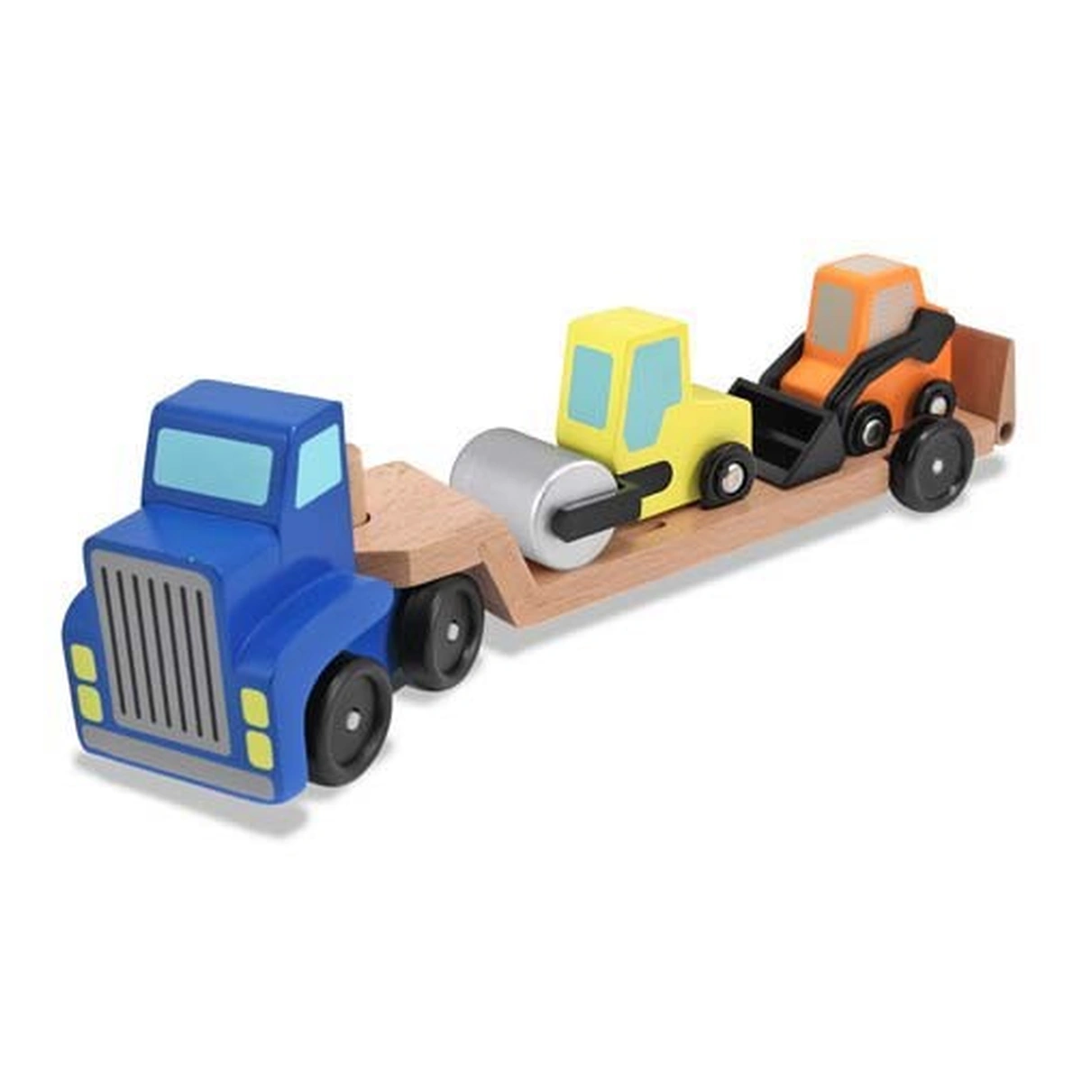 Camion transportor cu platforma cu utilaje de constructii Melissa and Doug [3]