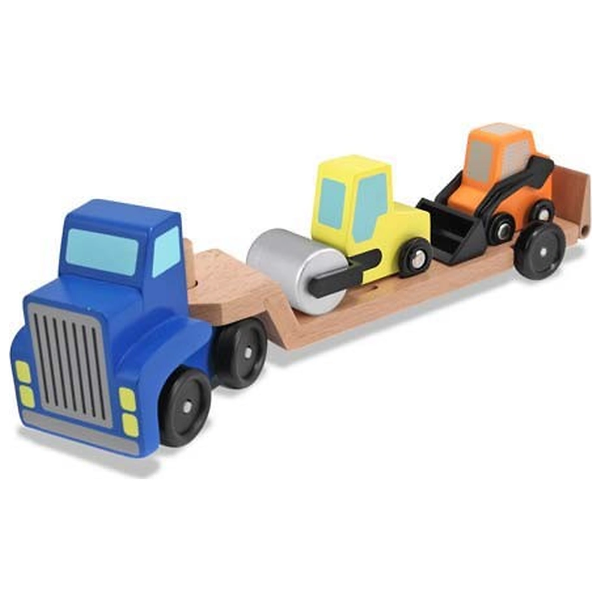 Camion transportor cu platforma cu utilaje de constructii Melissa and Doug 3 ani [3]