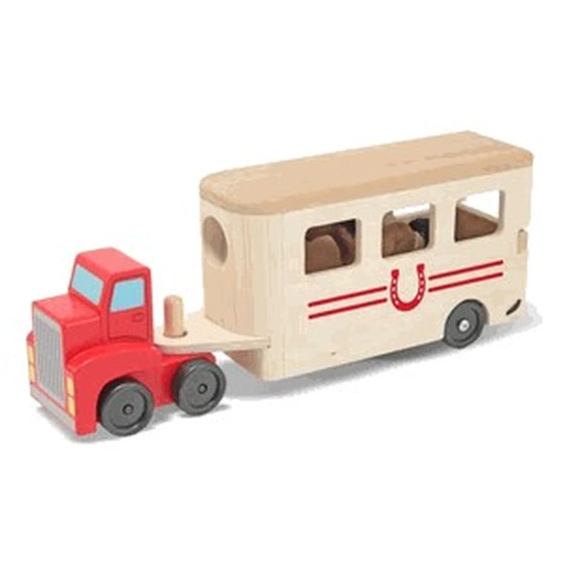 Camion Transportor de Cai cu Remorca Melissa and Doug [1]