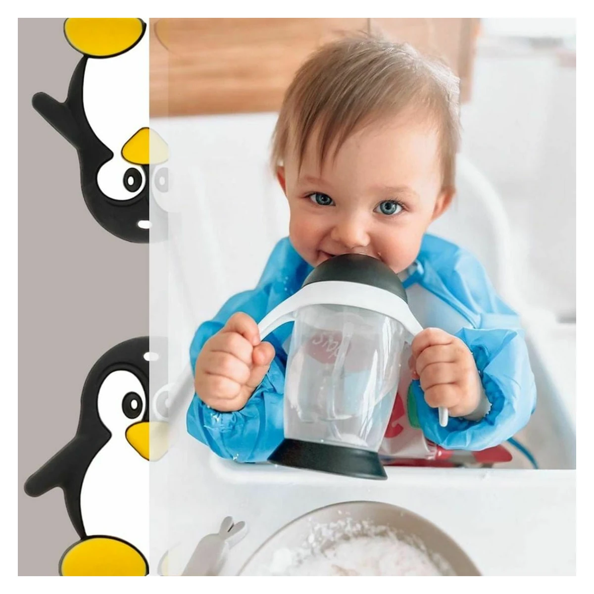 Cana de apa cu pai si manere, 300 ml, 6 luni+ [11]