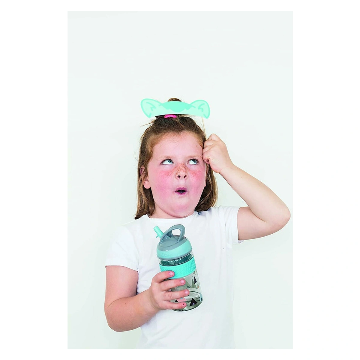 Cana, Nuby, 2 in 1, Cu pai incorporat, 360 ml, 3+ ani, Albastru [5]