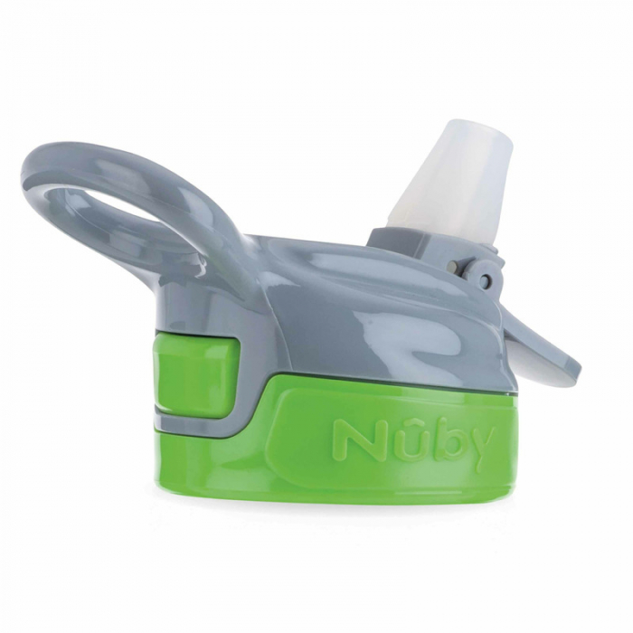 Cana sport, Nuby, Cu pai moale si pliabil, 360 ml, 3+ ani, Verde [2]