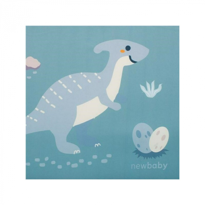 Canapea extensibila pentru copii, New Baby, Din spuma, Husa din bumbac, 42x78x35, 9 luni-5 ani, Dinosaur [4]