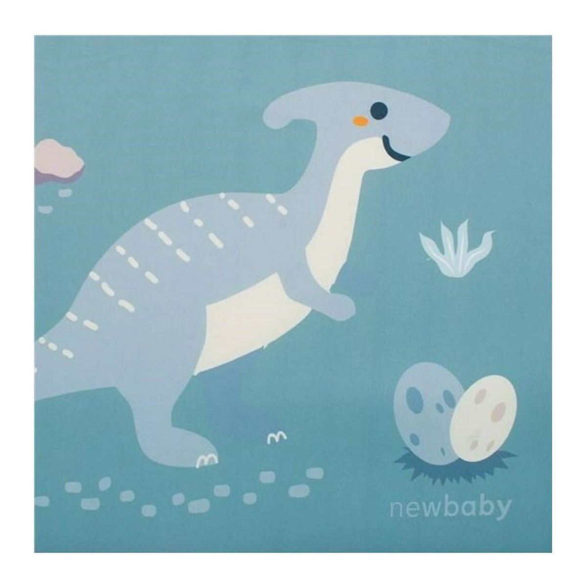 Canapea extensibila pentru copii, New Baby, Din spuma, Husa din bumbac, 42x78x35, 9 luni-5 ani, Dinosaur [3]