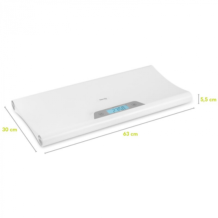 Cantar electronic, Lionelo, Pentru bebelusi, Pana la 20 kg, Alb [8]