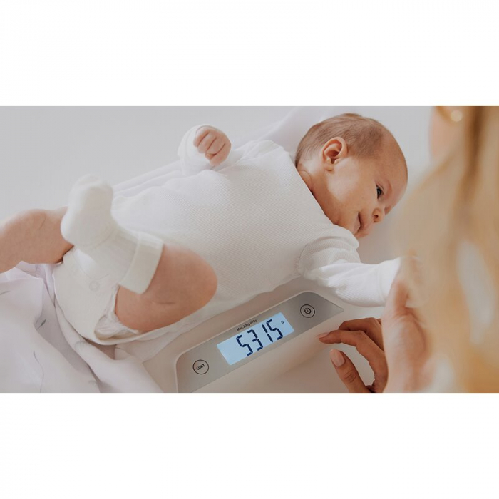 Cantar electronic, Lionelo, Pentru bebelusi, Pana la 20 kg, Alb [11]