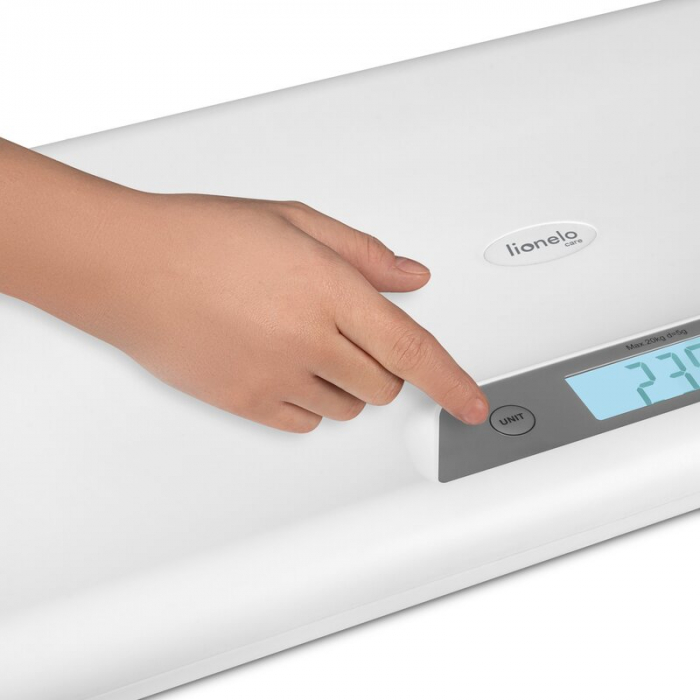 Cantar electronic, Lionelo, Pentru bebelusi, Pana la 20 kg, Alb [7]