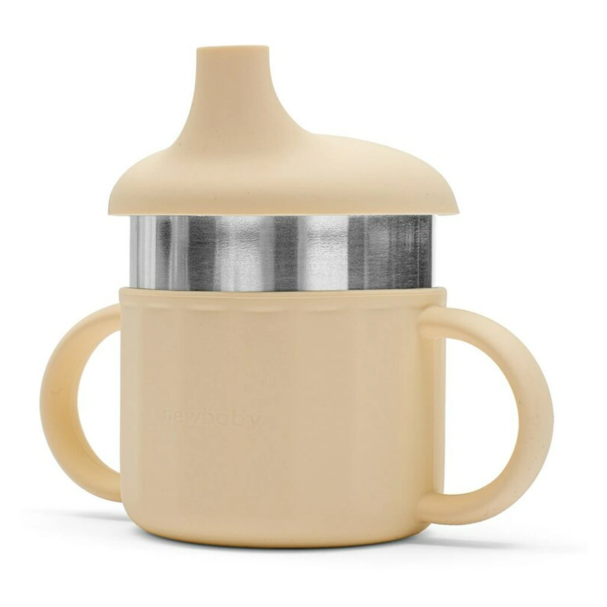 Canuta, New Baby, 50% silicon, 50% otel inoxidabil, Fara BPA, 0 luni+, Beige [4]
