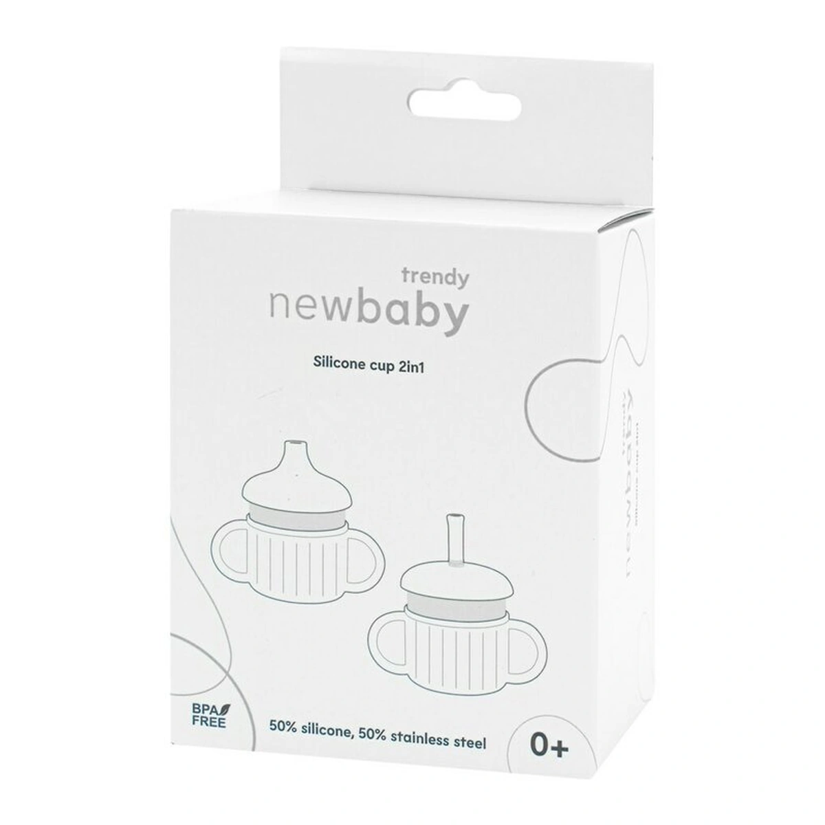 Canuta, New Baby, 50% silicon, 50% otel inoxidabil, Fara BPA, 0 luni+, Beige [6]