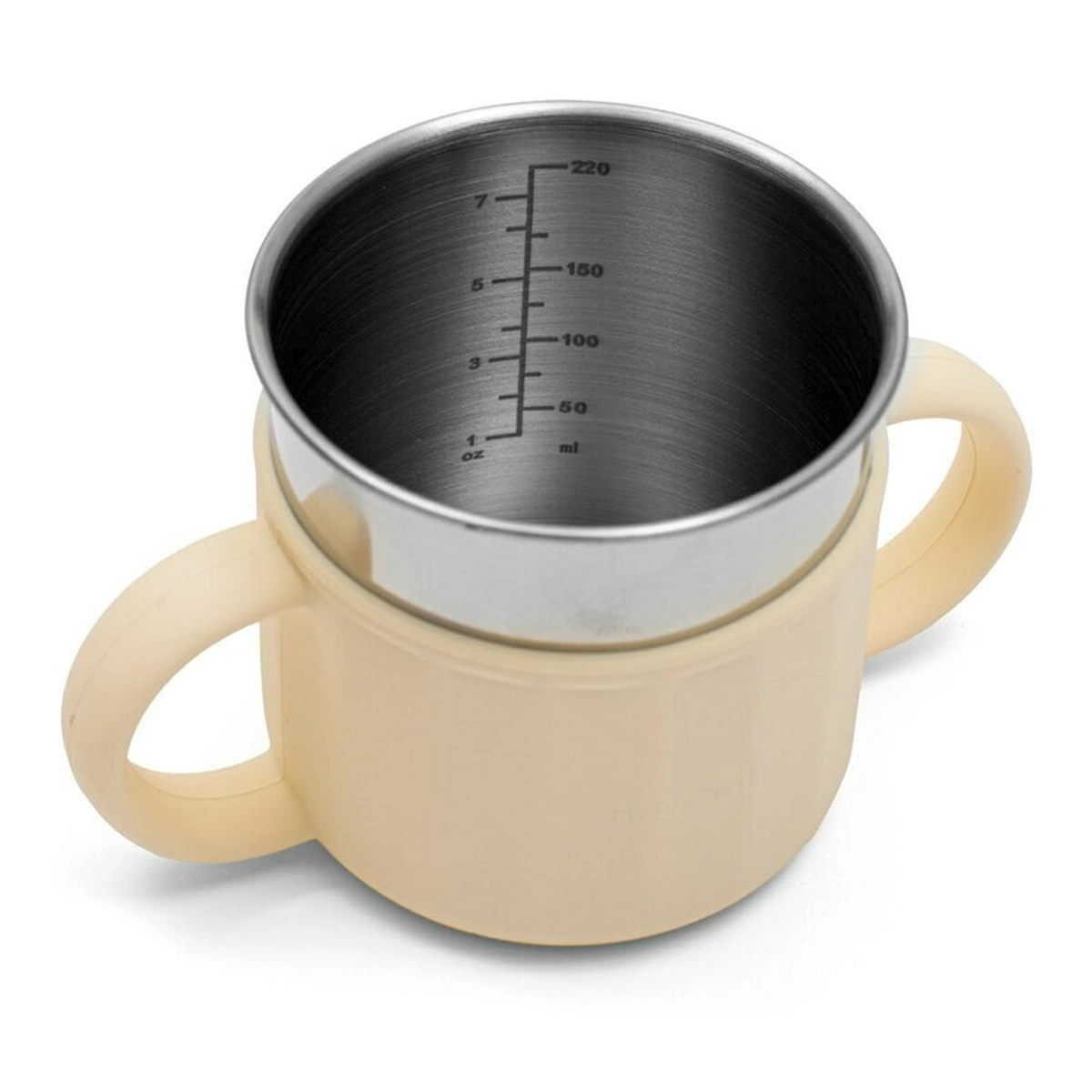 Canuta, New Baby, 50% silicon, 50% otel inoxidabil, Fara BPA, 0 luni+, Beige [5]