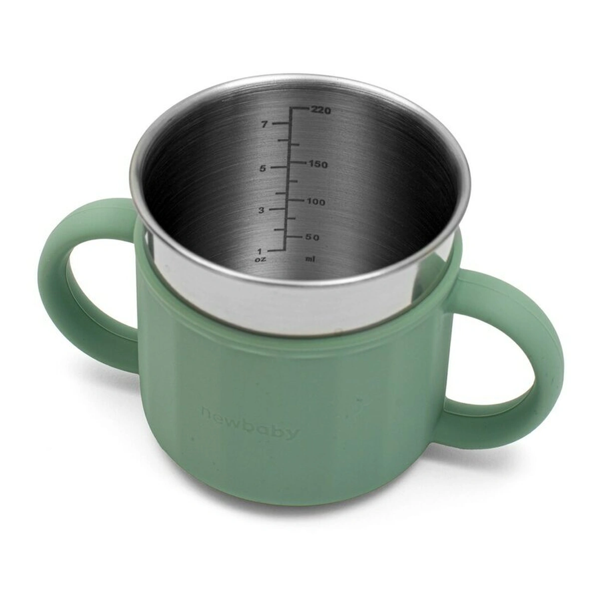 Canuta, New Baby, 50% silicon, 50% otel inoxidabil, Fara BPA, 0 luni+, Green [5]