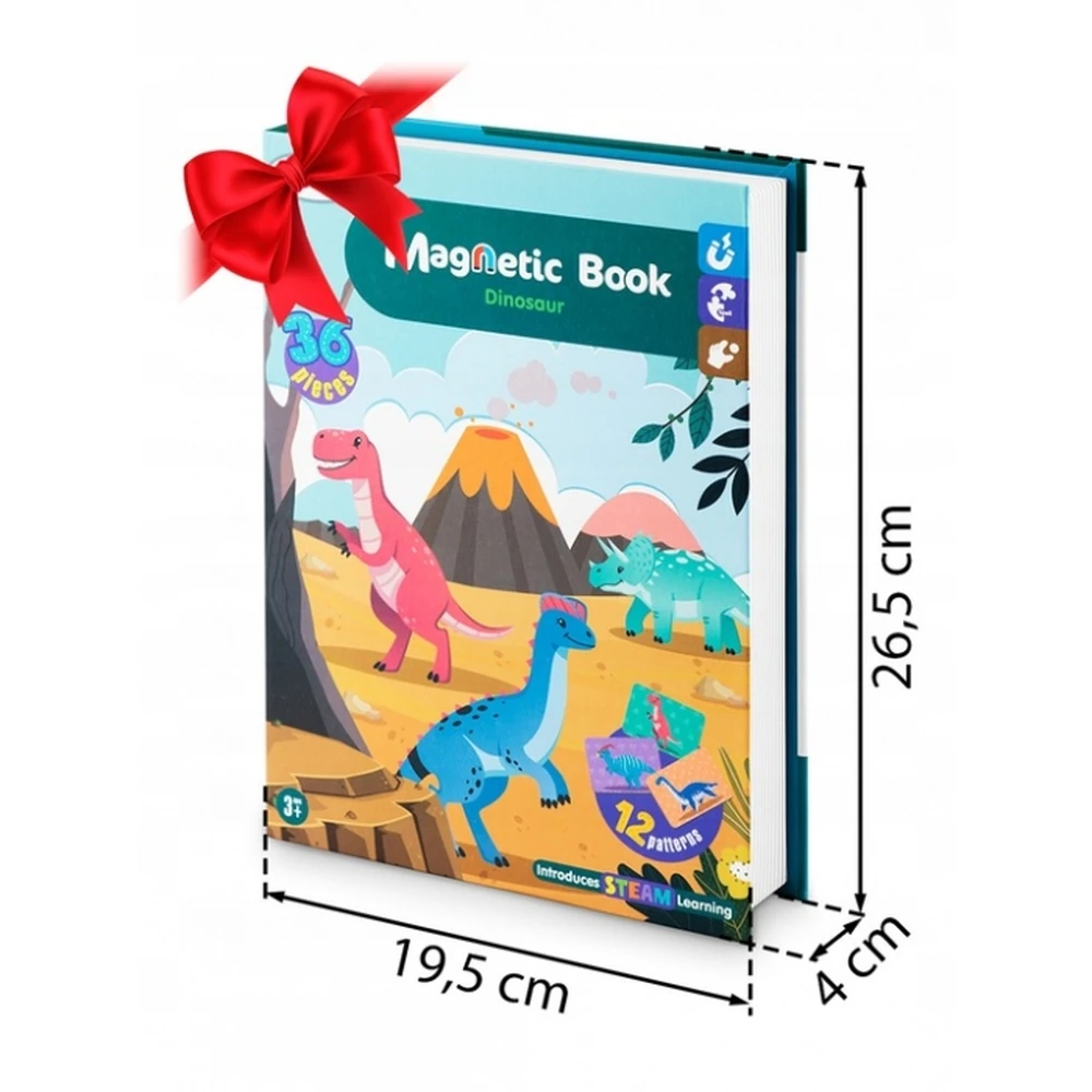 Carte magnetica tip puzzle Lumea Dinozaurilor Ricokids [6]