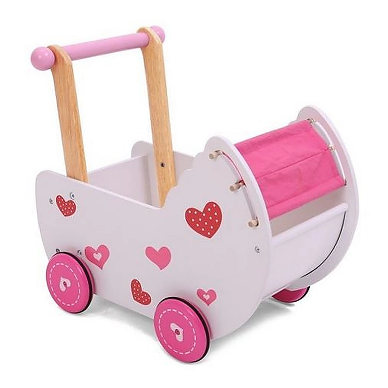 Carucior antemergator de papusi, din lemn [4]