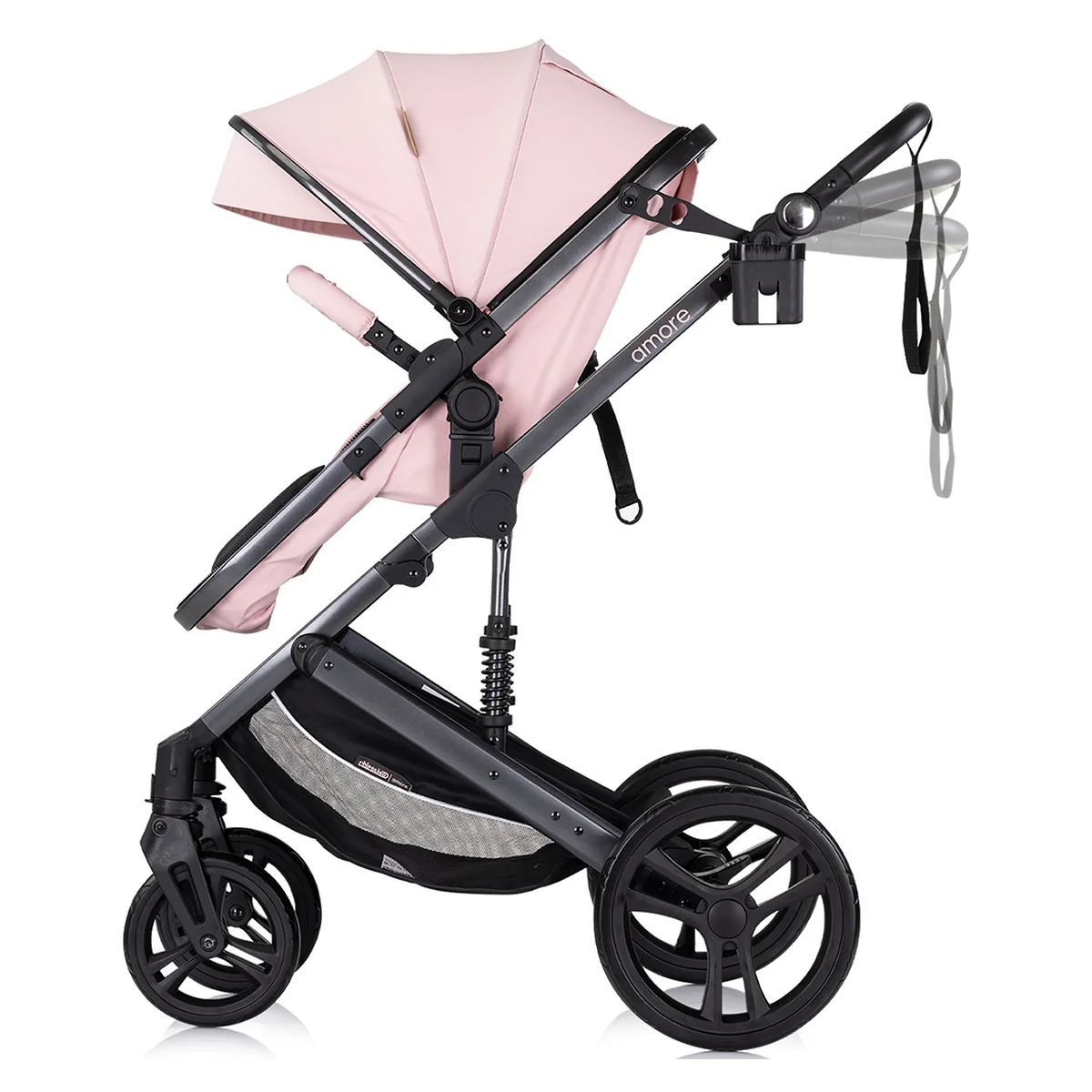 Carucior Chipolino Amore 2 in 1 pink marshmallow, 0-22 kg [5]