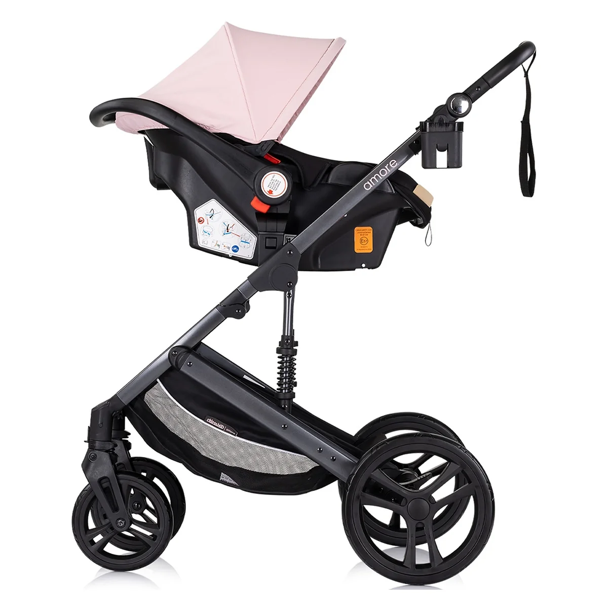 Carucior Chipolino Amore 3 in 1 pink marshmallow [9]