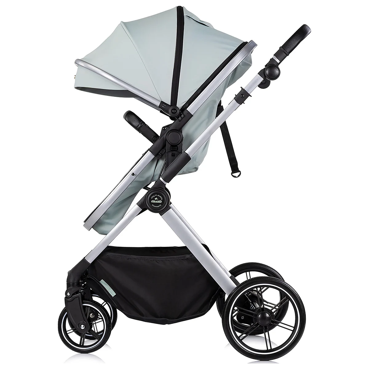 Carucior Chipolino Pearl 2 in 1, Sezut reversibil, Husa de picioare, Gentuta parinti, Pana la 22 kg, Matcha [4]