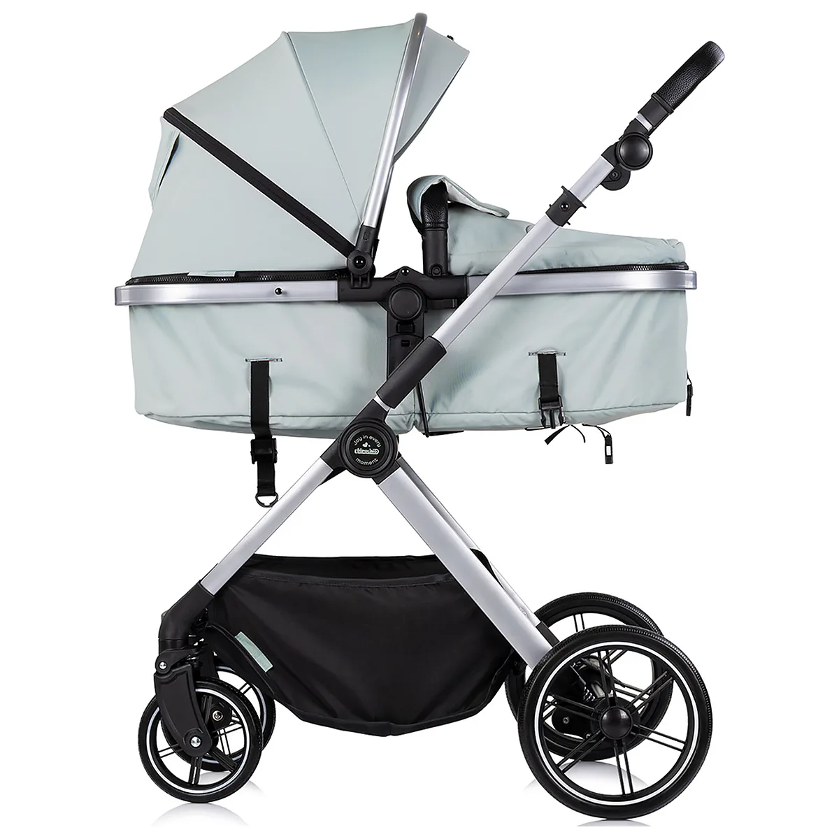 Carucior Chipolino Pearl 2 in 1, Sezut reversibil, Husa de picioare, Gentuta parinti, Pana la 22 kg, Matcha [8]