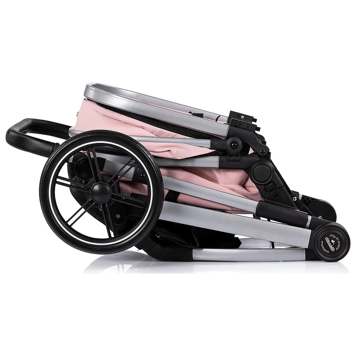 Carucior Chipolino Pearl 2 in 1, Sezut reversibil, Husa de picioare, Gentuta parinti, Pana la 22 kg, Powder pink [9]