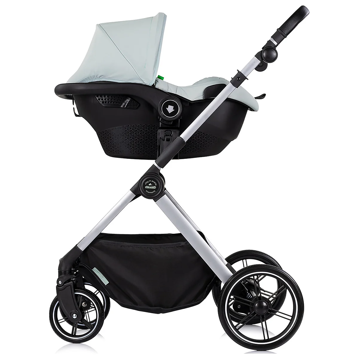 Carucior Chipolino Pearl 3 in 1, Cu scoica auto, Sezut reversibil, Husa de picioare, Gentuta parinti, Pana la 22 kg, Matcha [10]