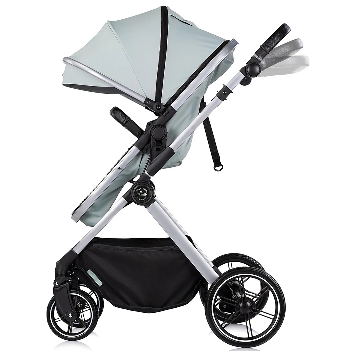 Carucior Chipolino Pearl 3 in 1, Cu scoica auto, Sezut reversibil, Husa de picioare, Gentuta parinti, Pana la 22 kg, Matcha [6]