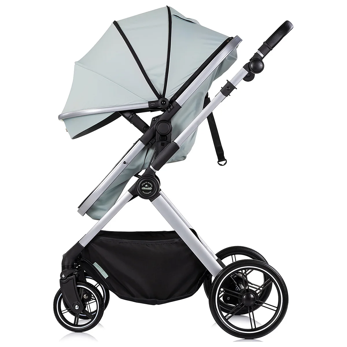 Carucior Chipolino Pearl 3 in 1, Cu scoica auto, Sezut reversibil, Husa de picioare, Gentuta parinti, Pana la 22 kg, Matcha [7]