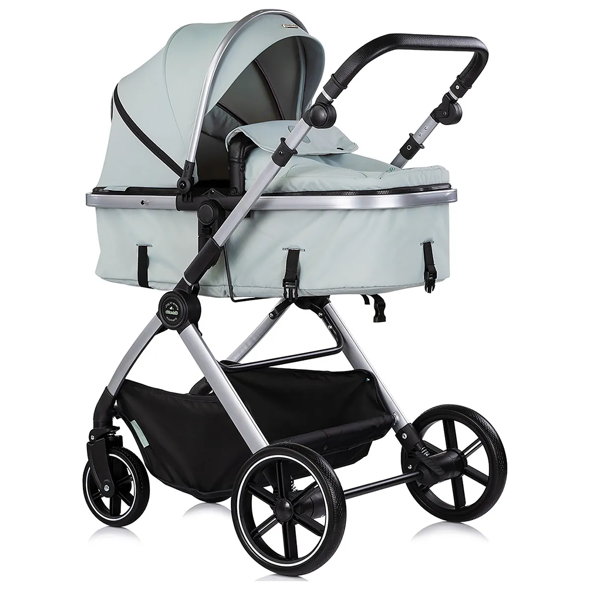 Carucior Chipolino Pearl 3 in 1, Cu scoica auto, Sezut reversibil, Husa de picioare, Gentuta parinti, Pana la 22 kg, Matcha [2]