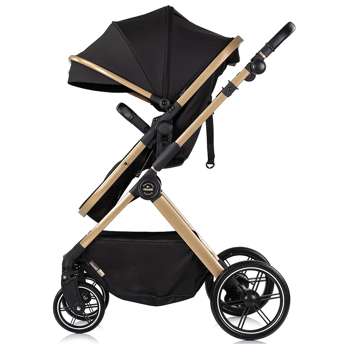 Carucior Chipolino Pearl 3 in 1, Cu scoica auto, Sezut reversibil, Husa de picioare, Gentuta parinti, Pana la 22 kg, Noir [5]