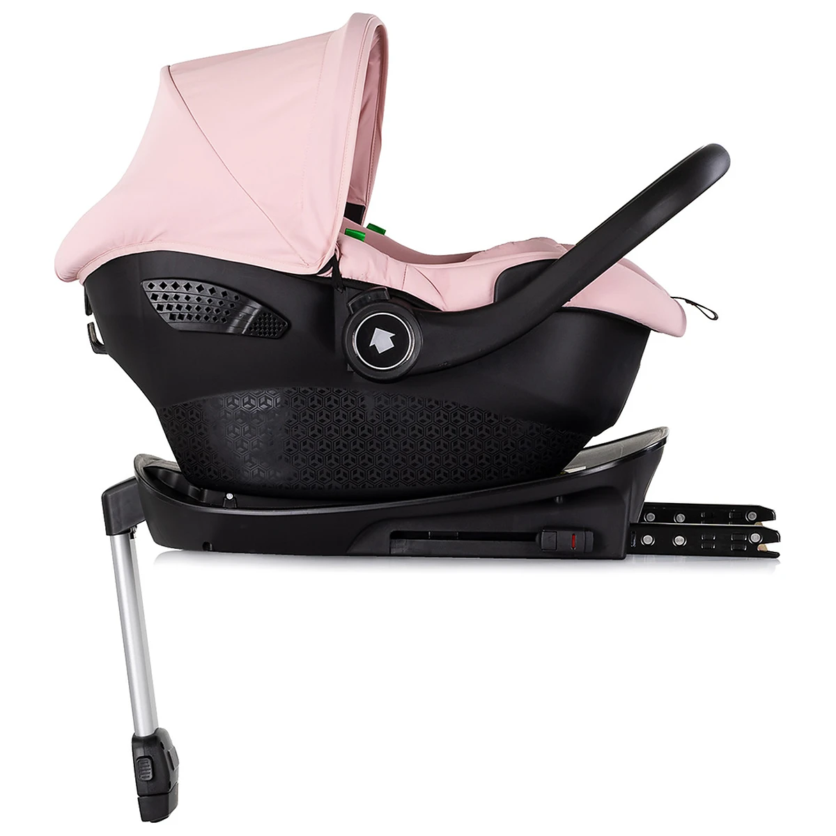 Carucior Chipolino Pearl 3 in 1, Cu scoica auto, Sezut reversibil, Husa de picioare, Gentuta parinti, Pana la 22 kg, Powder pink [18]