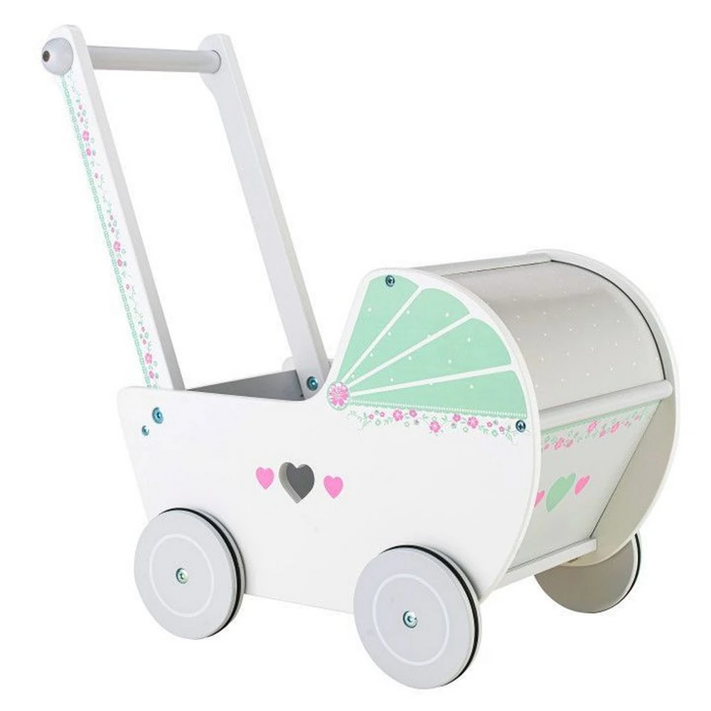 Carucior din lemn pentru papusi Ecotoys [3]