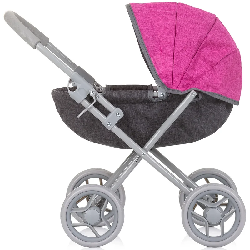 Carucior pentru papusi Chipolino Daisy, Grey pink linen [2]