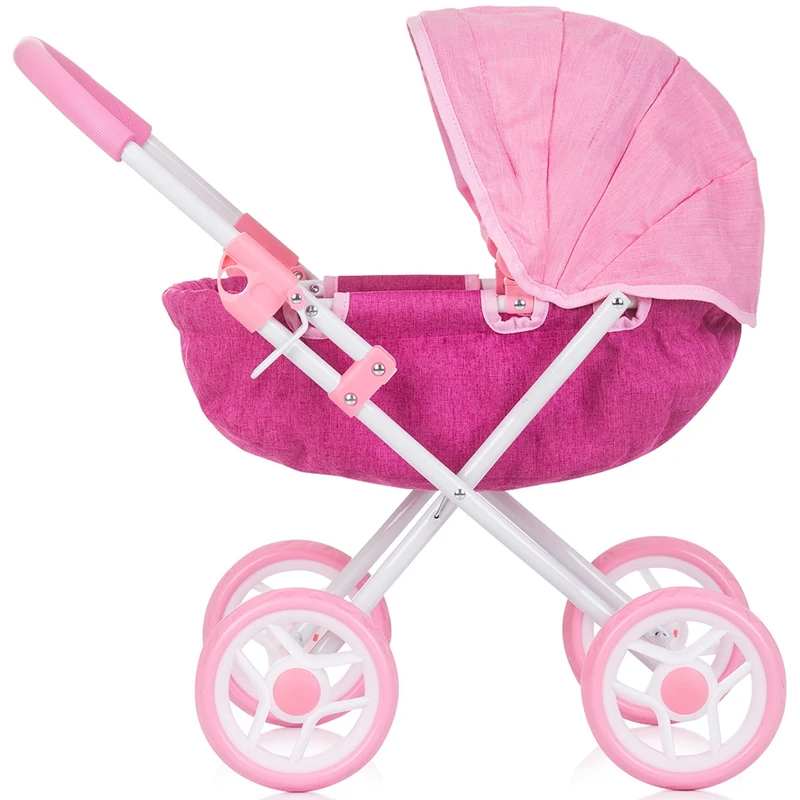 Carucior pentru papusi Chipolino Daisy, Pink linen [2]