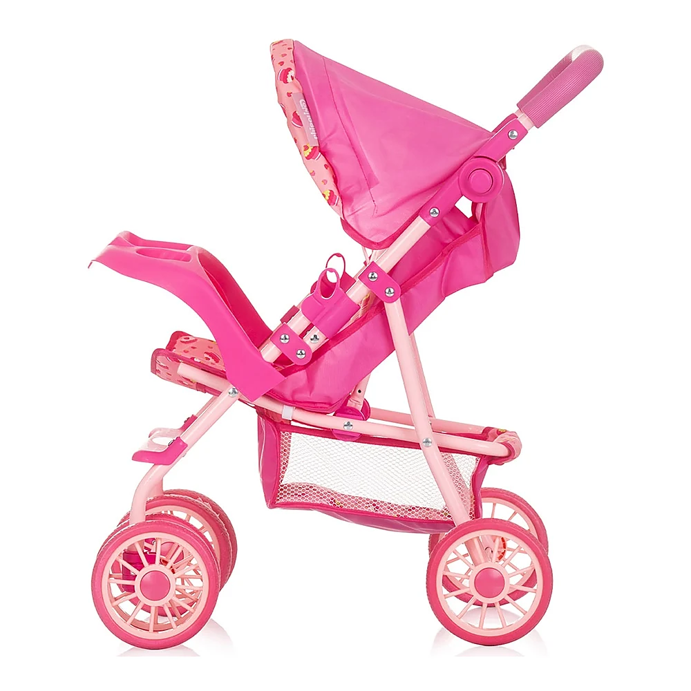 Carucior papusi stabil cu roti duble si pliabil – 3+ ani - Briose [2]