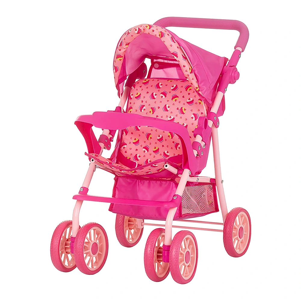 Carucior papusi stabil cu roti duble si pliabil – 3+ ani - Briose [1]