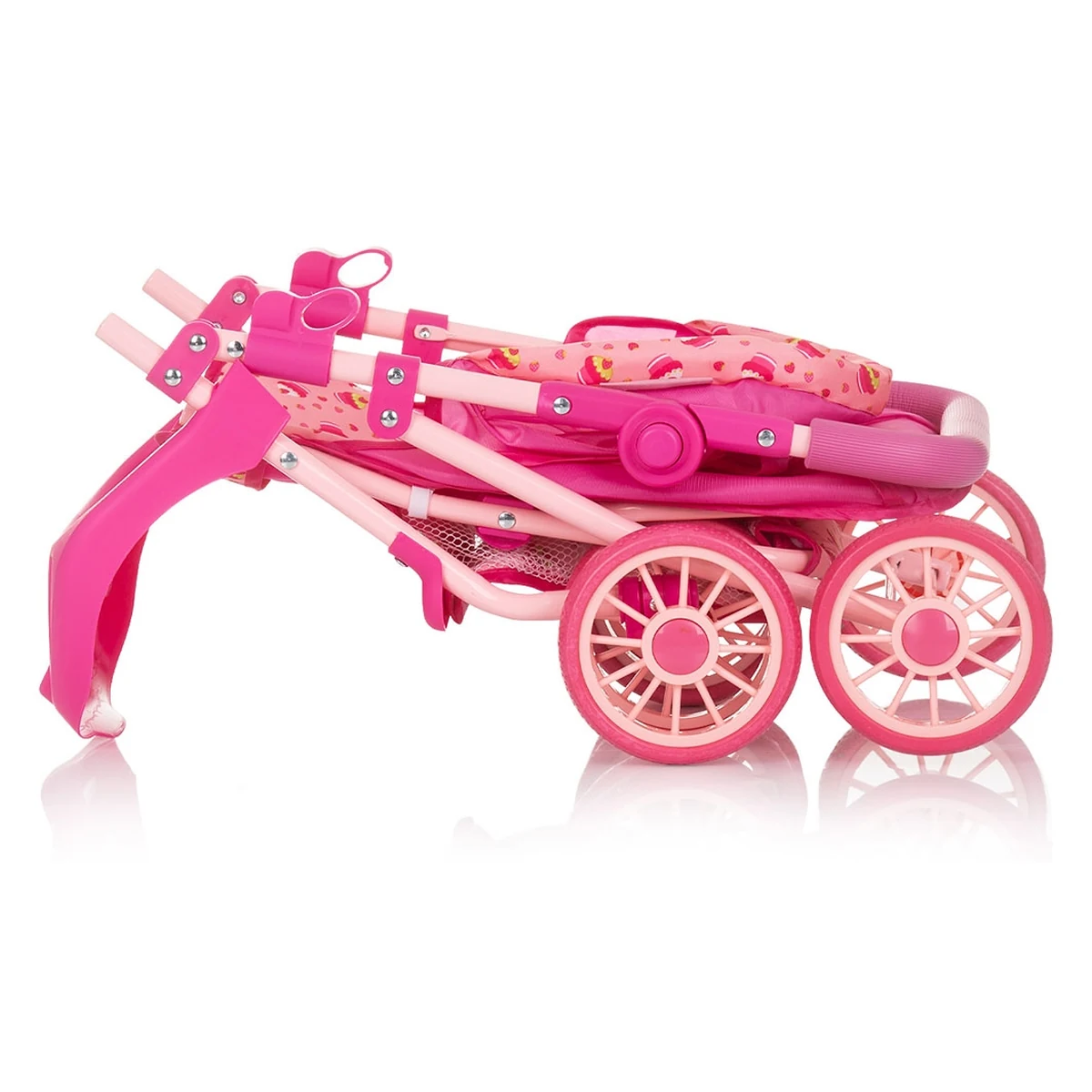 Carucior papusi stabil cu roti duble si pliabil – 3+ ani - Briose [4]