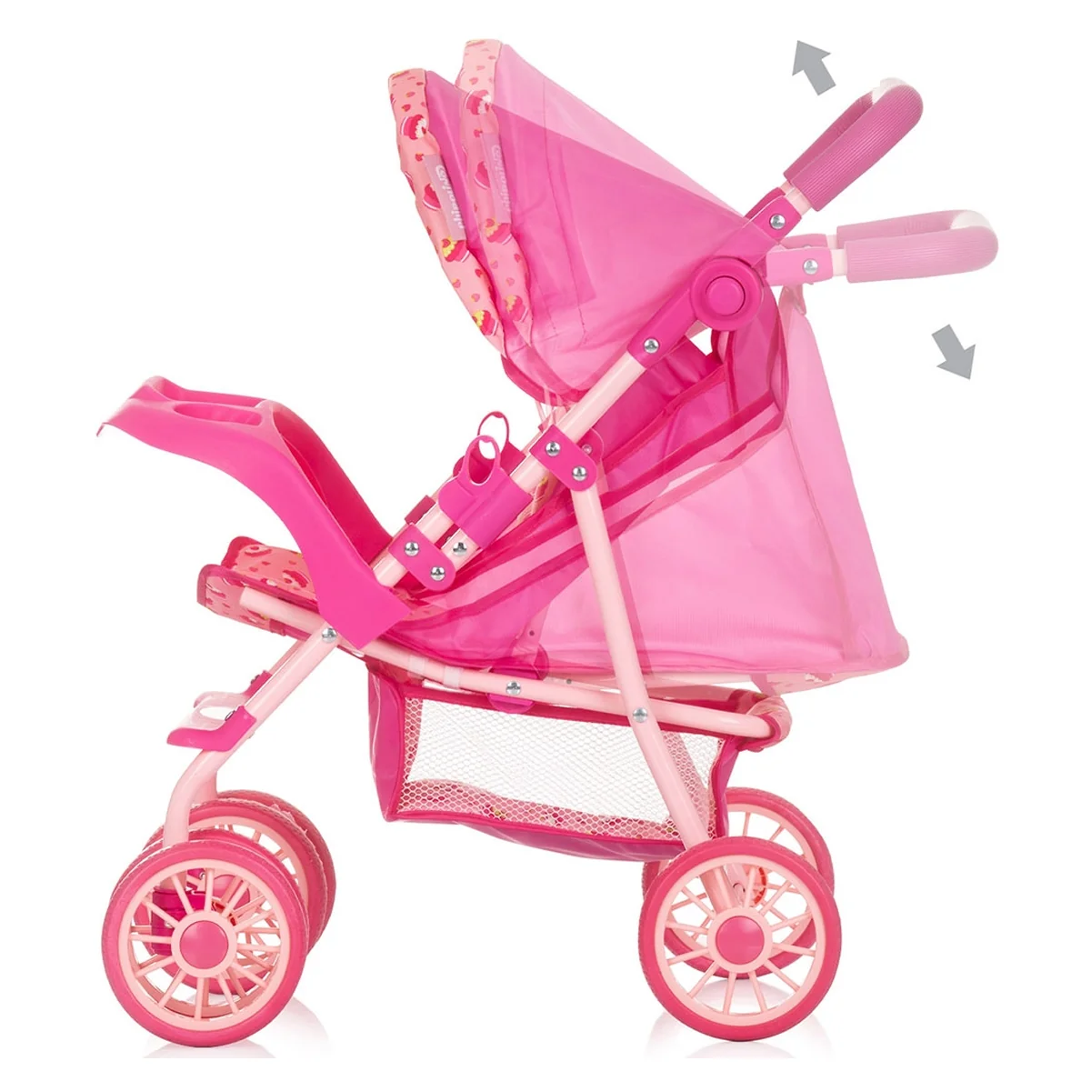 Carucior papusi stabil cu roti duble si pliabil – 3+ ani - Briose [3]