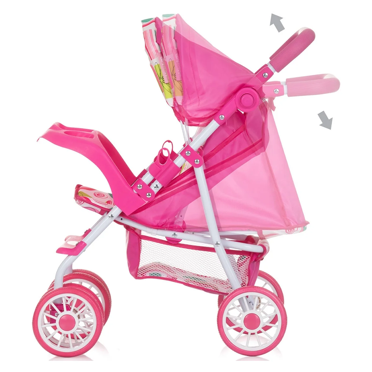 Carucior papusi stabil cu roti duble si pliabil – 3+ ani [3]