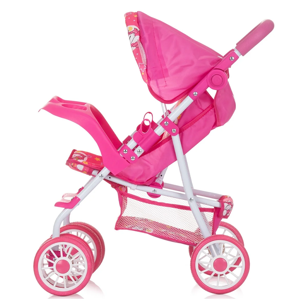 Carucior papusi usor cu spatar reglabil – copii 3+ ani - Unicorns [2]