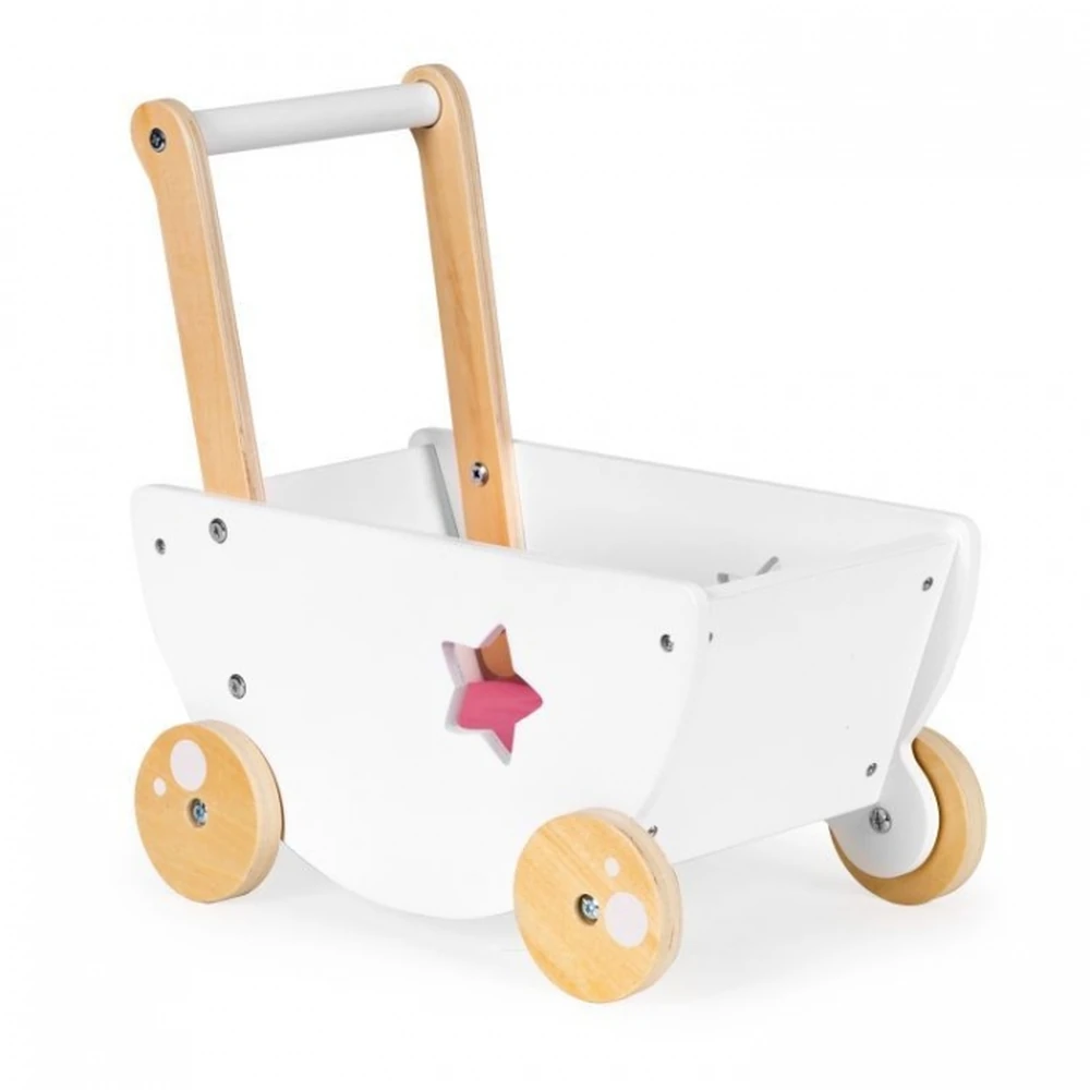 Carucior pentru papusi din lemn Ecotoys [1]