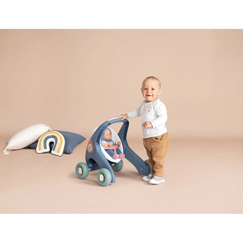 Carucior pentru papusi Smoby Baby Walker 3 in 1 cu papusa [7]