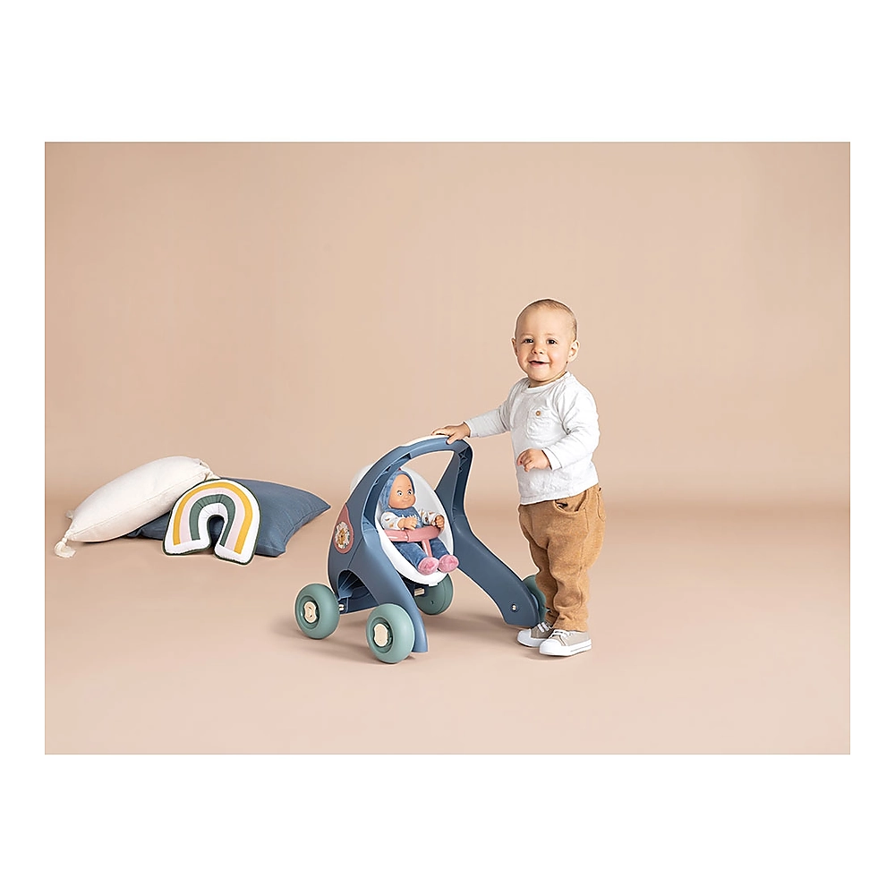 Carucior pentru papusi Smoby Baby Walker 3 in 1 cu papusa [10]