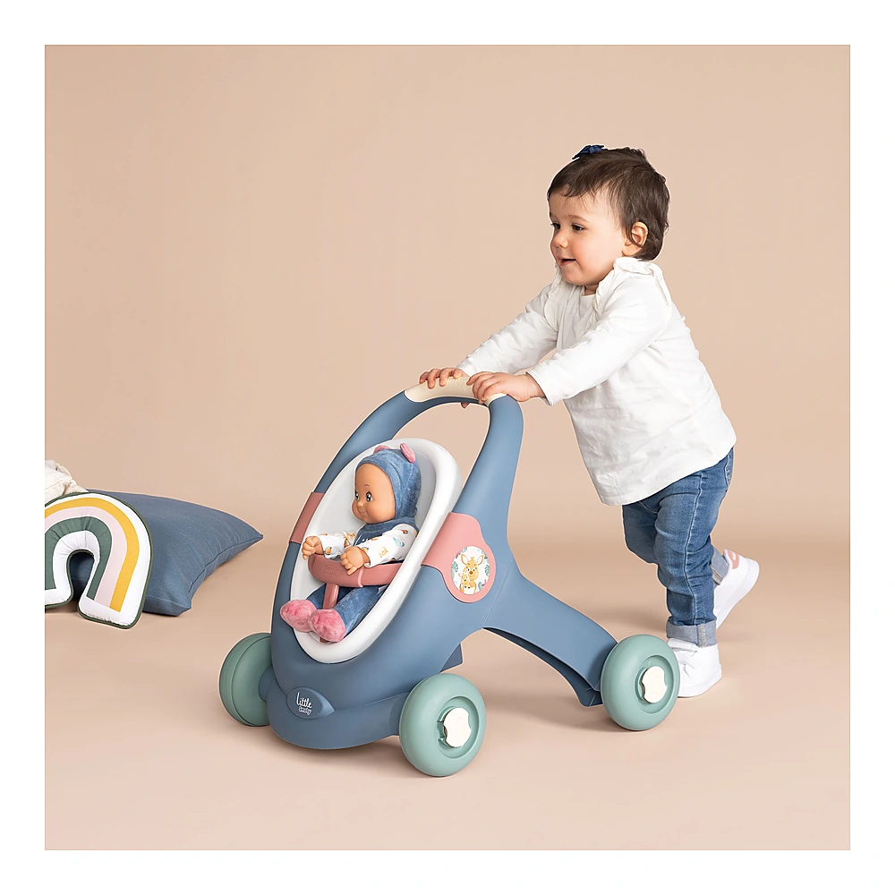 Carucior pentru papusi Smoby Baby Walker 3 in 1 cu papusa [6]