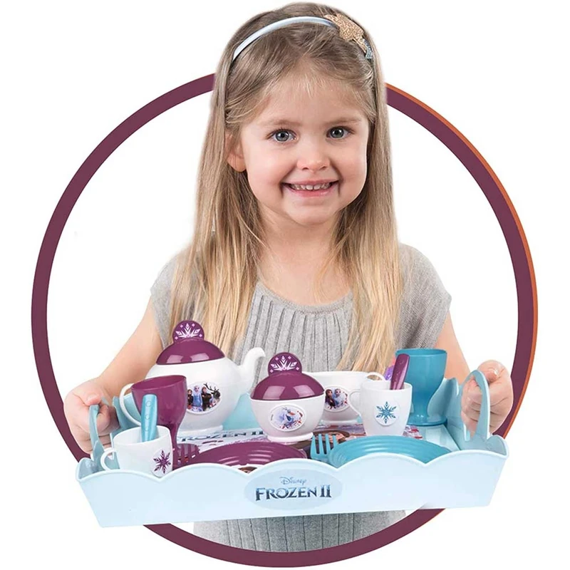 Carucior servire ceai Smoby Frozen 2 XL cu 17 accesorii [3]
